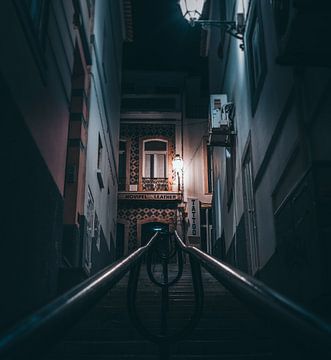 Stairs at night by Swittshots