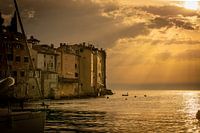 Küste von Rovinj in der Abendsonne