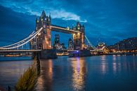 London Towerbridge in de nacht van Frans Janssen thumbnail
