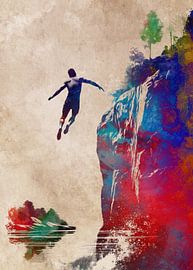 Jumping to the water #swimming #sport by JBJart Justyna Jaszke