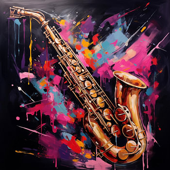 Saxofoon abstract