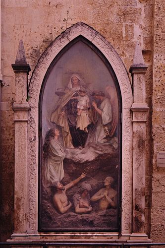 Religious depiction at church in Lecce