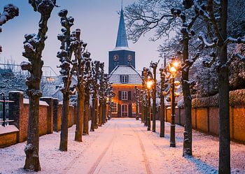 Mazijk im Schnee, Wijk bei Duurstede