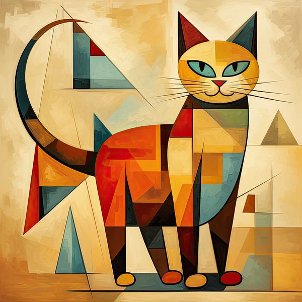 Cat abstract by Bert Nijholt