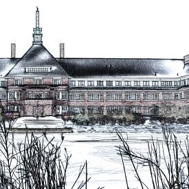 House of Westerlicht in the snow, 2021 by Mike Bing