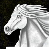 De Omgekeerde Tweeling Marmeren Paarden