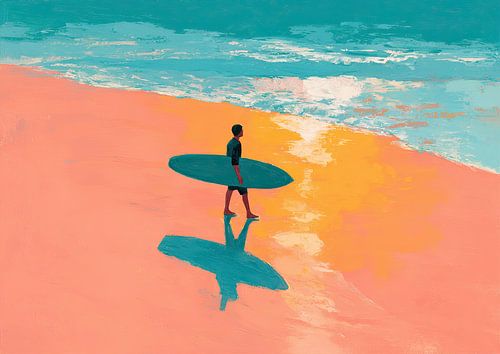 Surfer Strand | Helle Momente am Meer