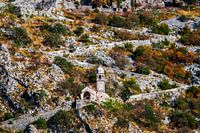 Bergstraße in Kotor Montenegro
