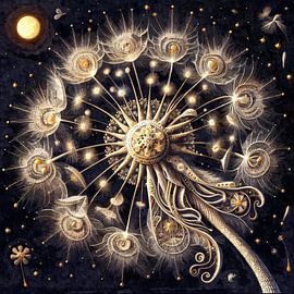 Mechanische Dandelion‑Galaxie von Sabine Wagner