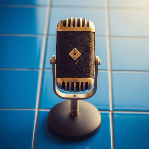 Retro Broadcast Microphone Vintage Radio Mic