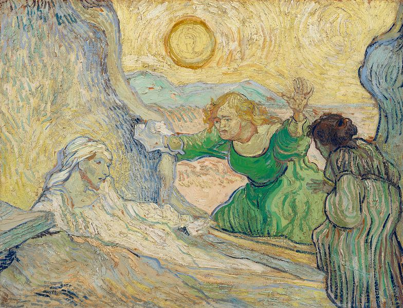 Oprichting van Lazarus (naar Rembrandt), Vincent van Gogh van Meesterlijcke Meesters