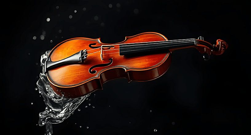 Floating violin by Stilbeeld Studio