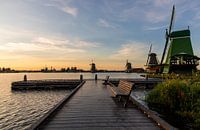 Windmills in the Netherlands van Kevin Nugter thumbnail