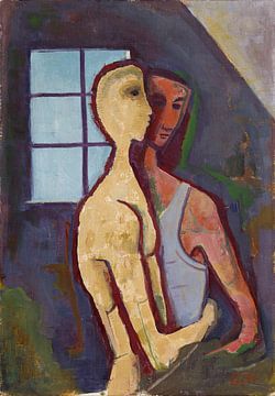 Karl Hofer, Couple à la fenêtre, 1954
