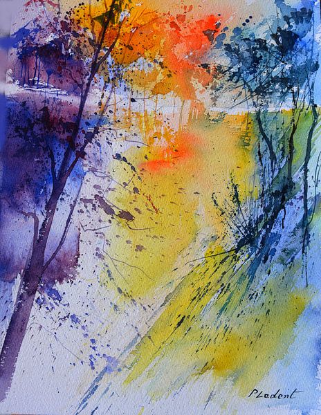 Autumn in the wood by pol ledent
