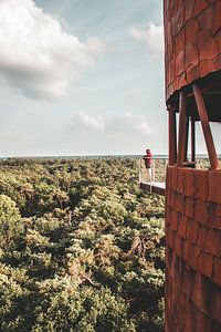Uitkijktoren Bosbergtoren in Appelscha, Friesland van Expeditie Aardbol