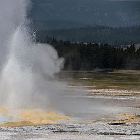 Geyser à Yellowstone sur Jan-Thijs Menger