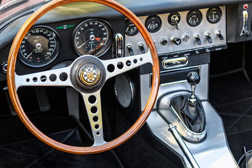 Jaguar E-Type Dashboard von Sjoerd van der Wal Fotografie