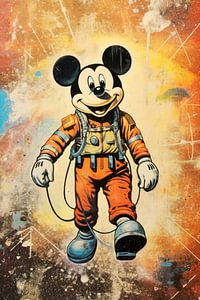 Mickey als astronaut nr. 3 van Treechild