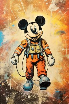 Mickey As Astronaut No 3 by Treechild