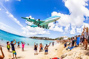 Dernière arrivée du 747 de KLM à Sint Maarten (SXM) sur Dennis Janssen