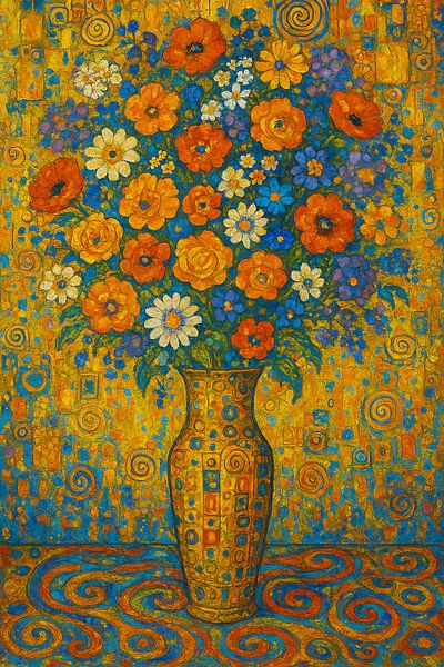 Peinture de fleurs dans un vase par Johannes