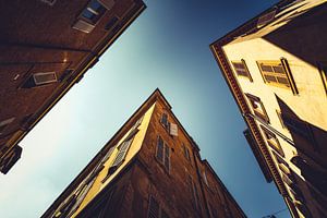 Architectuurfotografie Italië – Modena Gebouwen Canvas Verticale Stadskunst 01