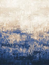 Abstract Painting no. 10 Blue by Adriano Oliveira