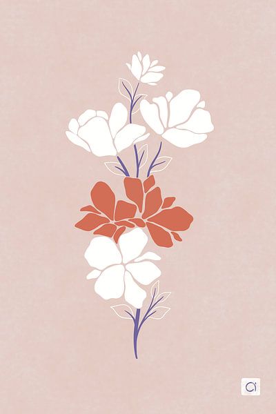 Japanese Flowers - Modern Japandi by Studio Hinte