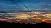 Zonondergang ergens in Friesland van Kiya Fotografie thumbnail