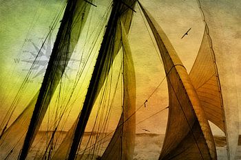 Naviguer dans la tempête : Le voyage d'une goélette à travers les mers déchaînées