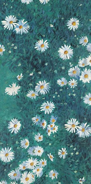 Bed of Daisies, Gustave Caillebotte (2/4) by Masterful Masters