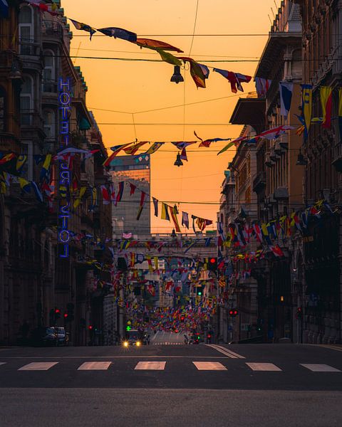 Lever du soleil à Gênes par Thomas Bartelds