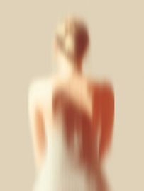 Minimalist Abstract Portrait in Warm Earth Tones
