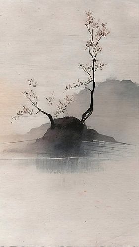 ZEN ART: Drieluik (deel 3): Mistig Japans landschap