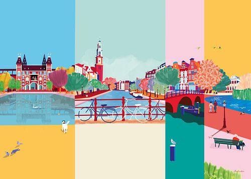 Stadtbild Amsterdam Nr. 2 von Suzanne Allewelt