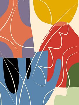 Abstrakte Farbcollage