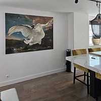Kundenfoto: Der Bedrohte Schwan (Jan Asselijn), auf leinwand