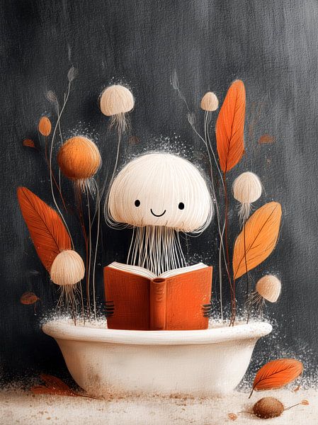 Quallen beim Baden von JBJart Justyna Jaszke