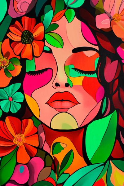 Blühende Farben der Seele von Poster Art Shop