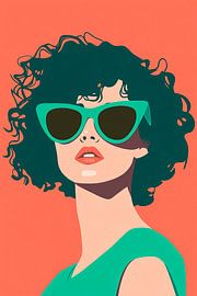 Feminine Eleganz in satten Farben von Poster Art Shop