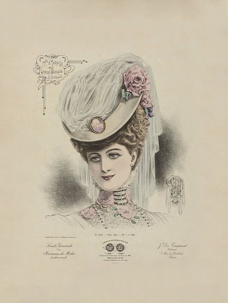 Dame mit Hut von Andrea Haase
