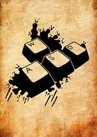 WASD-toetsen Spatten