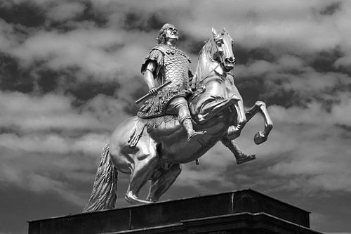 Statue &quot;Goldener Reiter&quot; in Dresden