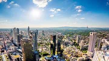 Frankfurt am Main on a hot summer day