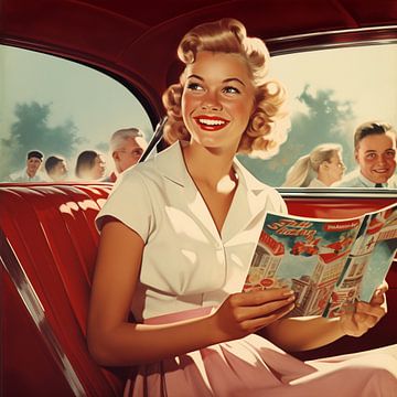 1950s American Dream Advertising Retro Car Magazine by gm_designs