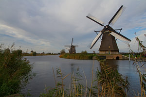Windmolens  in Kinderdijk
