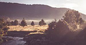 Morgensonne über der Landschaft