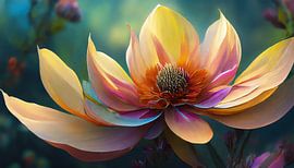 Bloem met verschillende kleuren