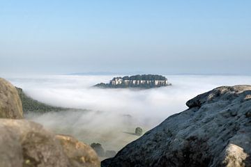 Fog in Saxon Switzerland by Holger Spieker